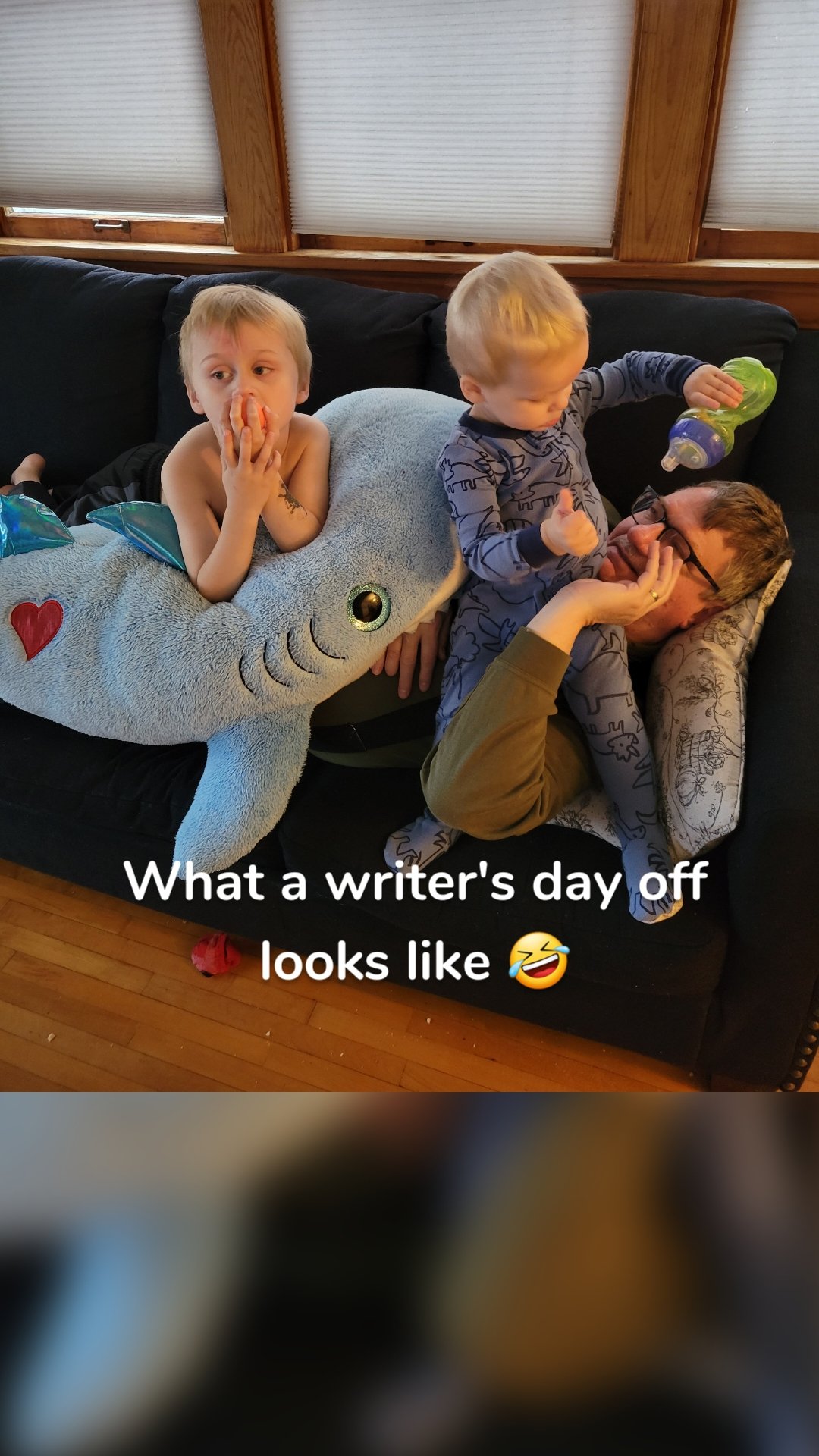 What a writer's day off looks like 🤣